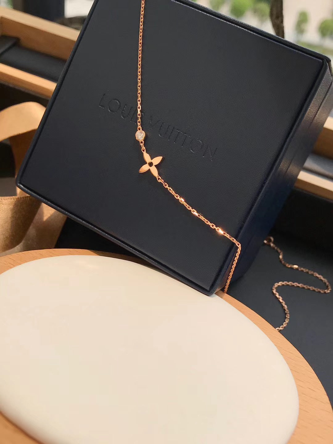 [✨ROSE✨]BLOSSOM PENDANT PINK GOLD AND DIAMOND