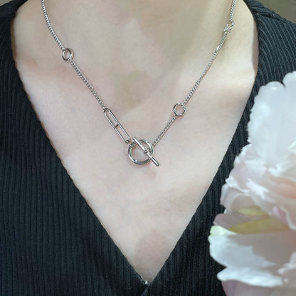 [✨ROSE✨]HM STERLING CHAINE D'ANCRE HEART