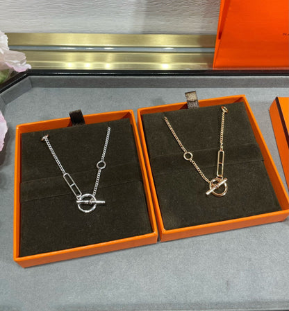 [✨ROSE✨]HM STERLING CHAINE D'ANCRE HEART