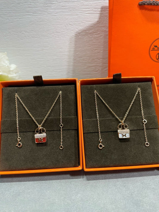 [✨ROSE✨]H CIRCE MOISSANITE PENDANT NECKLACE GOLD
