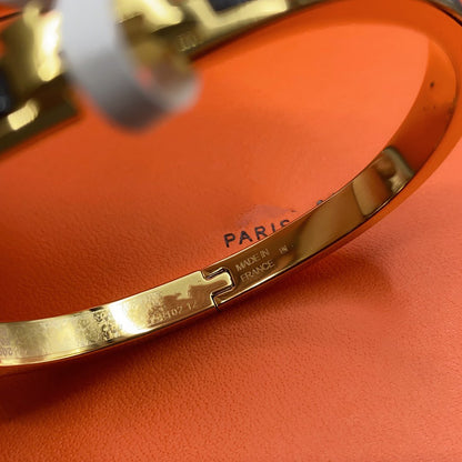 [✨ROSE✨]CLASSIC HM CLIC BLACK 8MM ENAMEL BRACELET
