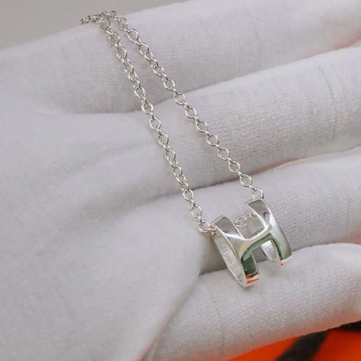 [✨ROSE✨]HM NECKLACE H LETTER OVAL SERIES