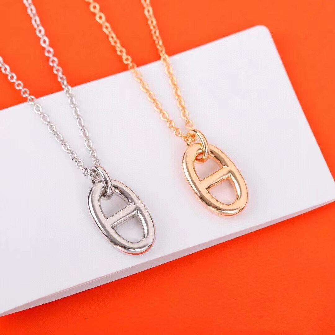 [✨ROSE✨]HM PIG NOSE NECKLACE