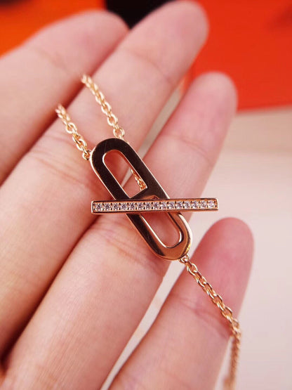 [✨ROSE✨]HM FIRE PIG NOSE NECKLACE TRENDY STREET