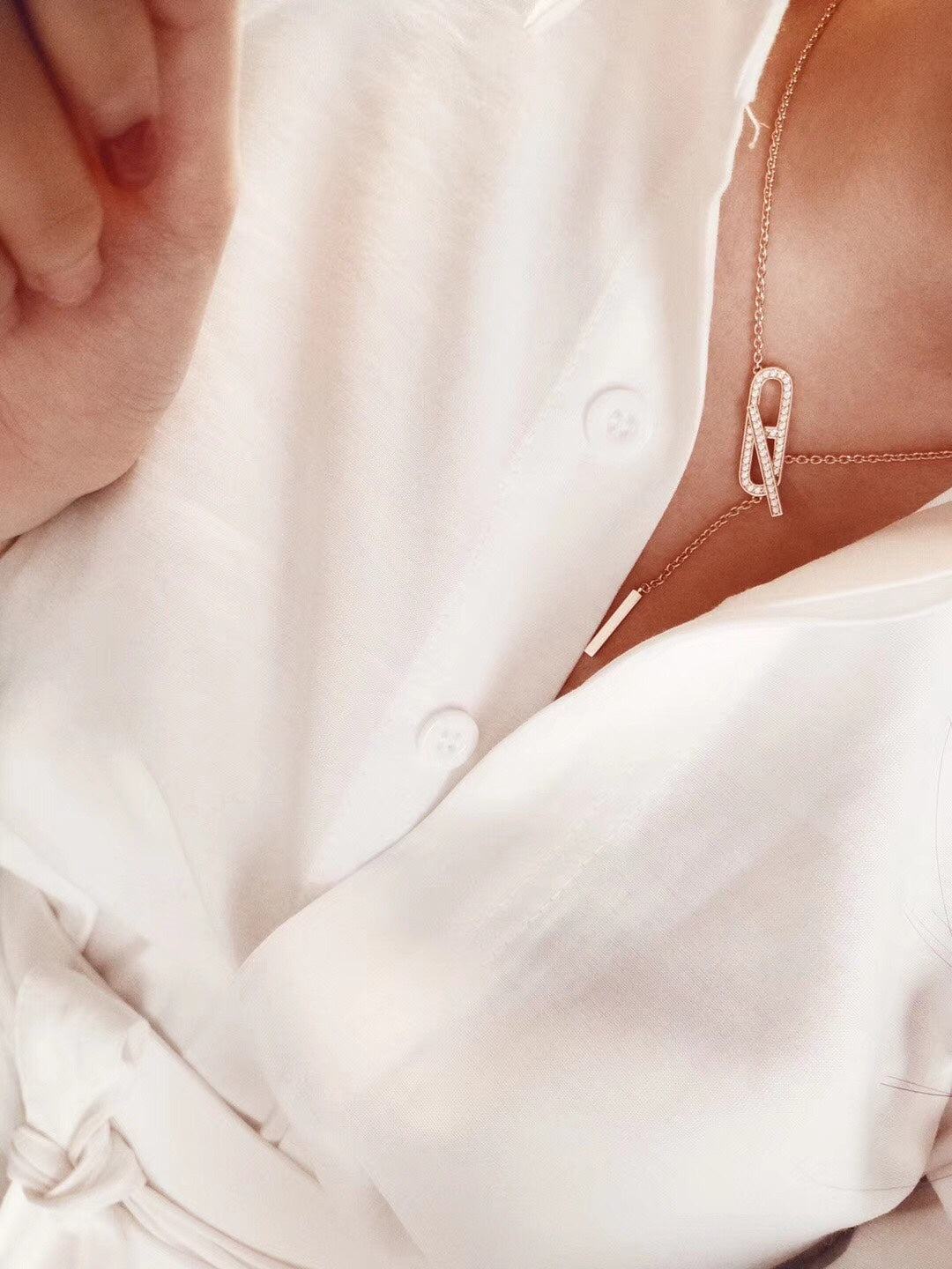 [✨ROSE✨]HM FIRE PIG NOSE NECKLACE TRENDY STREET