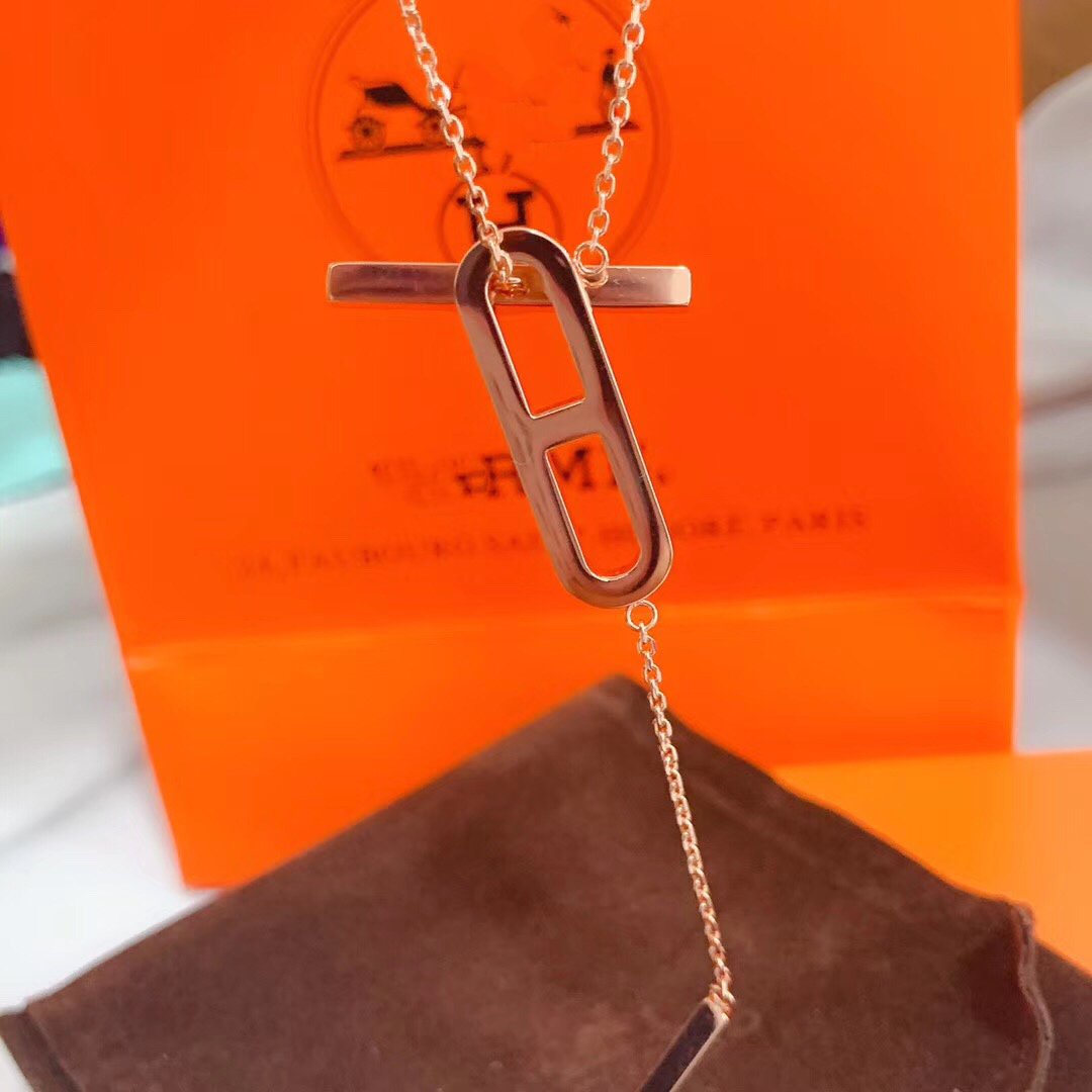 [✨ROSE✨]HM NECKLACE PLATINUM ROSE GOLD DIAMOND