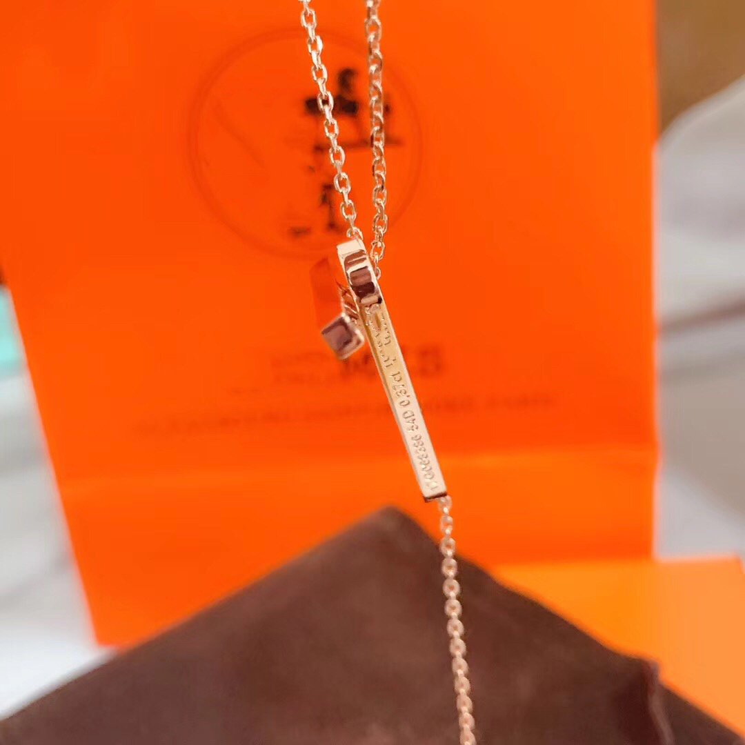 [✨ROSE✨]HM NECKLACE PLATINUM ROSE GOLD DIAMOND