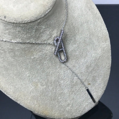 [✨ROSE✨]HM NECKLACE PLATINUM ROSE GOLD DIAMOND