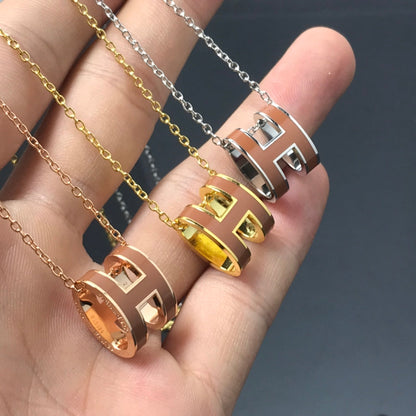 [✨ROSE✨]H NECKLACE BROWN