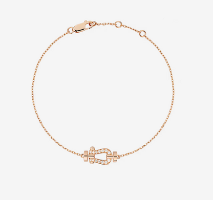 [✨ROSE✨]FORCE 10 FULL DIAMOND BUCKLE CHAIN LINK MINI MODEL