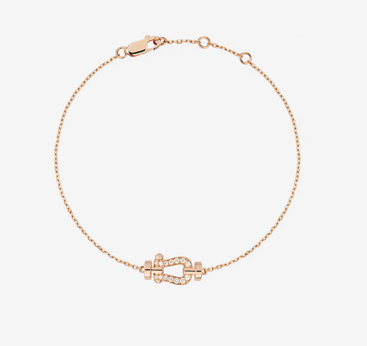 [✨ROSE✨]FORCE 10 FULL DIAMOND BUCKLE CHAIN LINK MINI MODEL