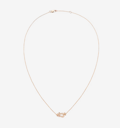 [✨ROSE✨]FORCE 10 DIAMOND PINK GOLD NECKLACE MINI MODEL
