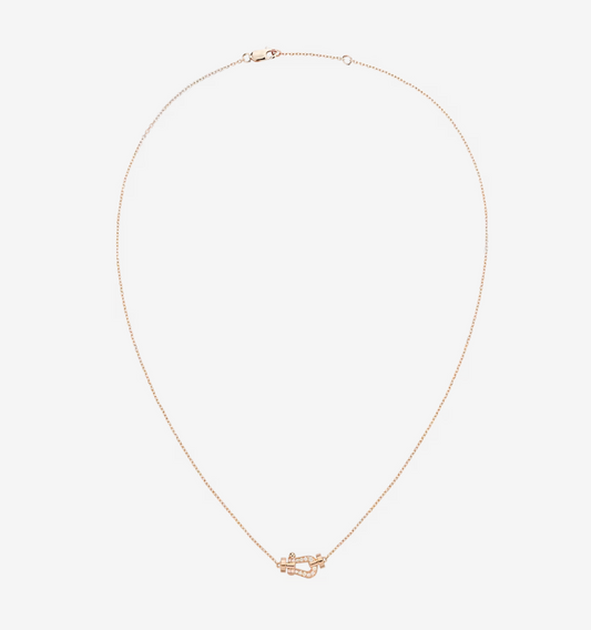 [✨ROSE✨]FORCE 10 DIAMOND PINK GOLD NECKLACE MINI MODEL