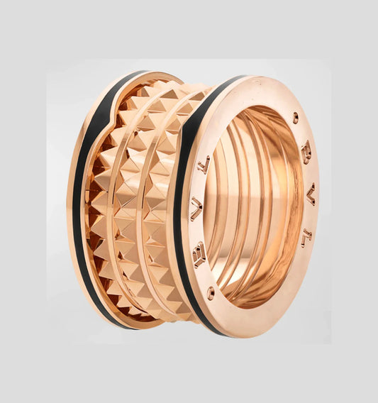 [✨ROSE✨]ZERO 1 ROCK BLACK CERAMIC PINK GOLD LARGE MODEL