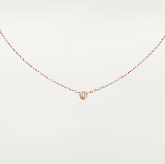 [✨ROSE✨]DAMOUR DIAMOND NECKLACE