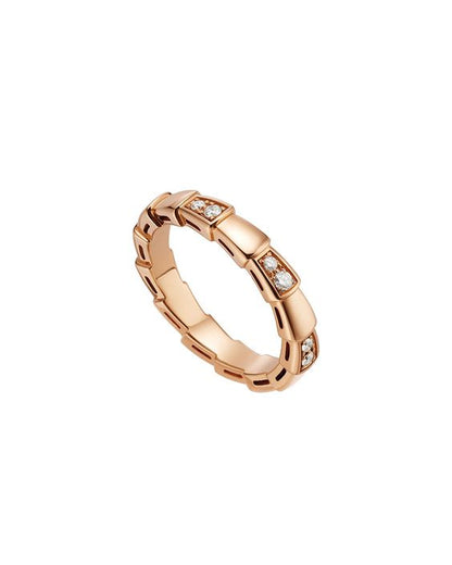 [✨ROSE✨]SERPENTI RING PINK GOLD  3MM