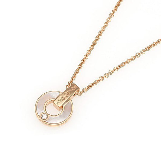 [✨ROSE✨]GARI NECKLACE PINK GOLD MOP
