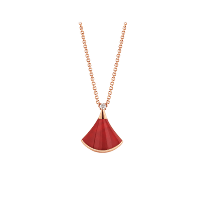 [✨ROSE✨]DREAM NECKLACE CARNELIAN 1 DIAMOND