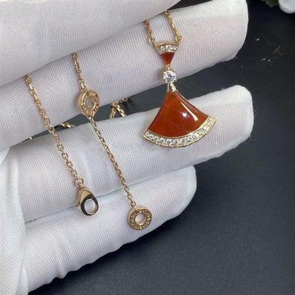 [✨ROSE✨]DREAM NECKLACE CARNELIAN DIAMOND
