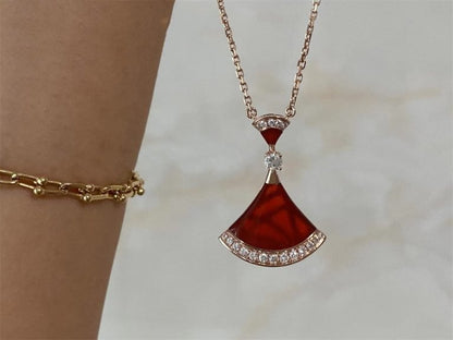[✨ROSE✨]DREAM NECKLACE CARNELIAN DIAMOND