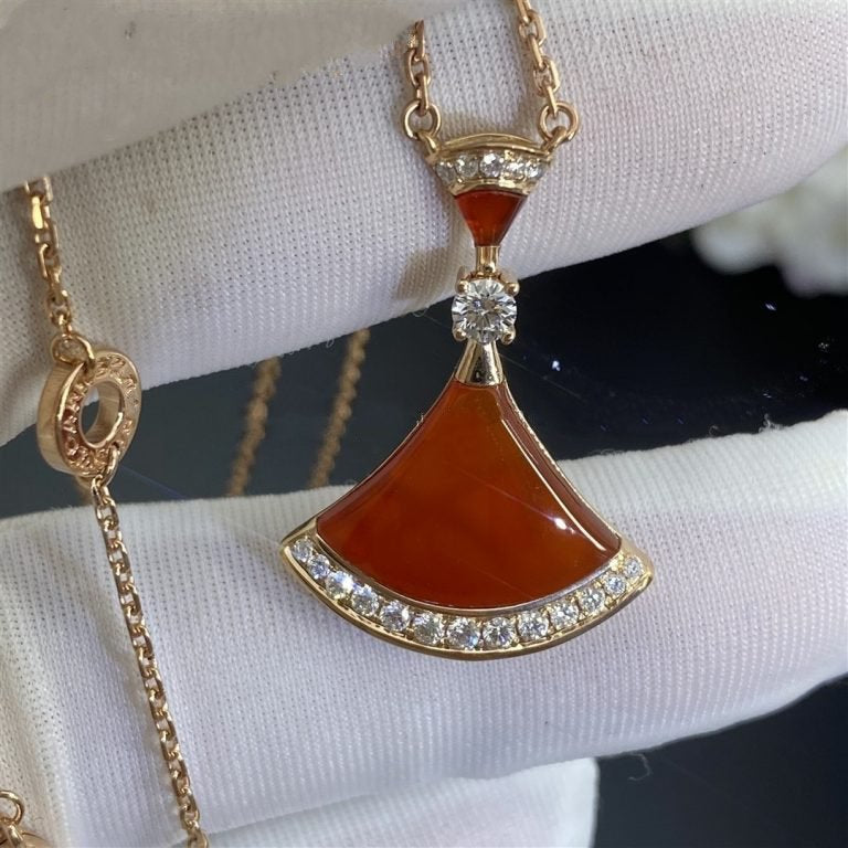 [✨ROSE✨]DREAM NECKLACE CARNELIAN DIAMOND