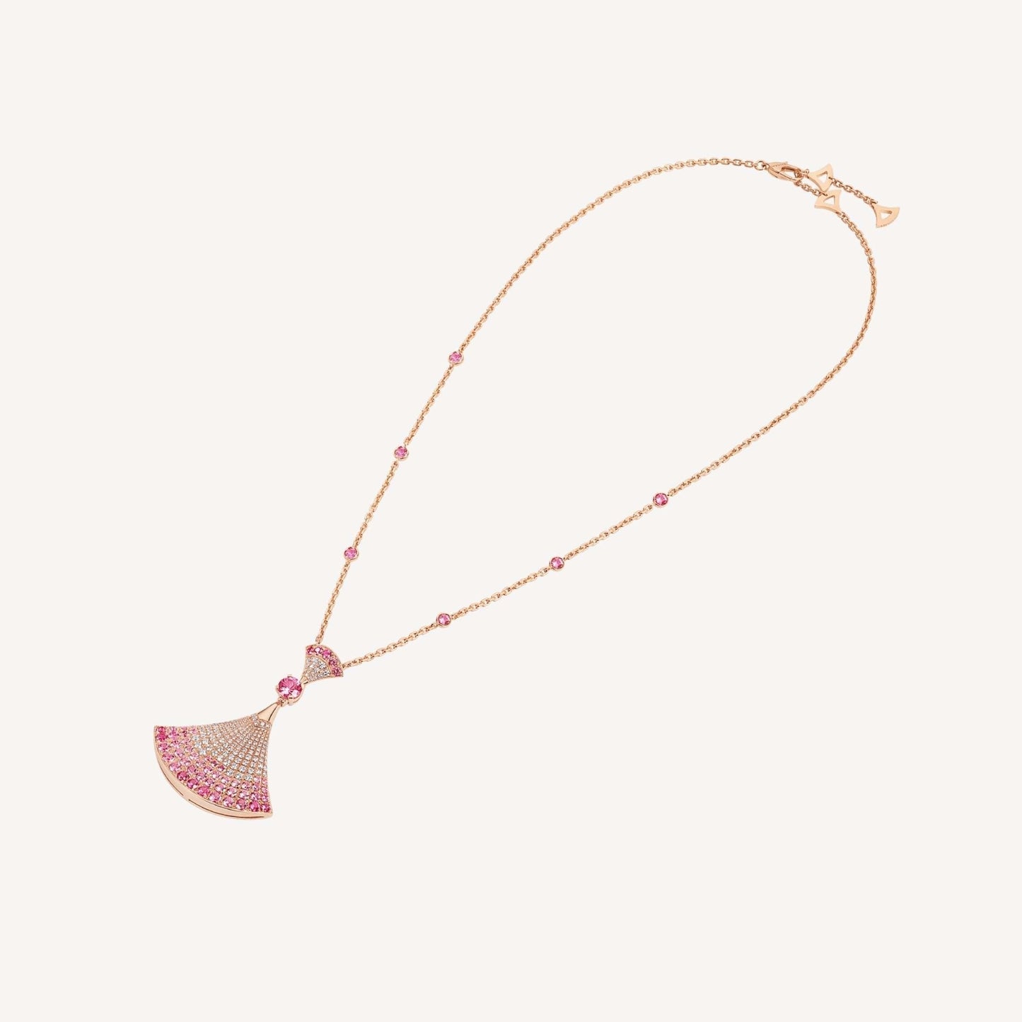 [✨ROSE✨]DREAM NECKLACK DIAMOND PINK GOLD