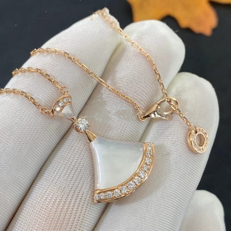 [✨ROSE✨]DREAM NECKLACE MOP PINK GOLD DIAMOND
