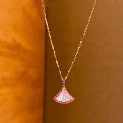 [✨ROSE✨]DREAM NECKLACE MOP DIAMOND PINK