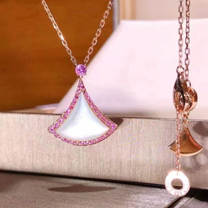 [✨ROSE✨]DREAM NECKLACE MOP DIAMOND PINK