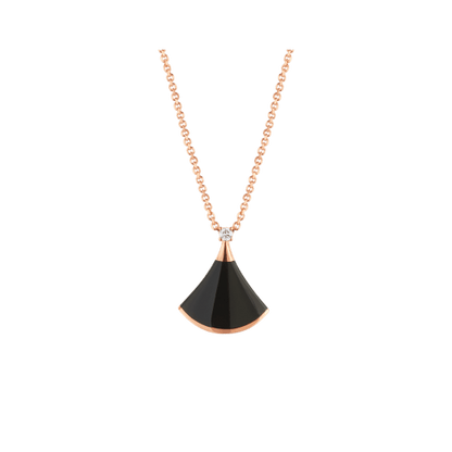[✨ROSE✨]DREAM NECKLACE ONYX 1 DIAMOND