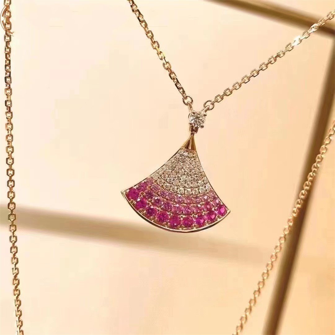 [✨ROSE✨]DREAM NECKLACE PINK GOLD PINK DIAMOND