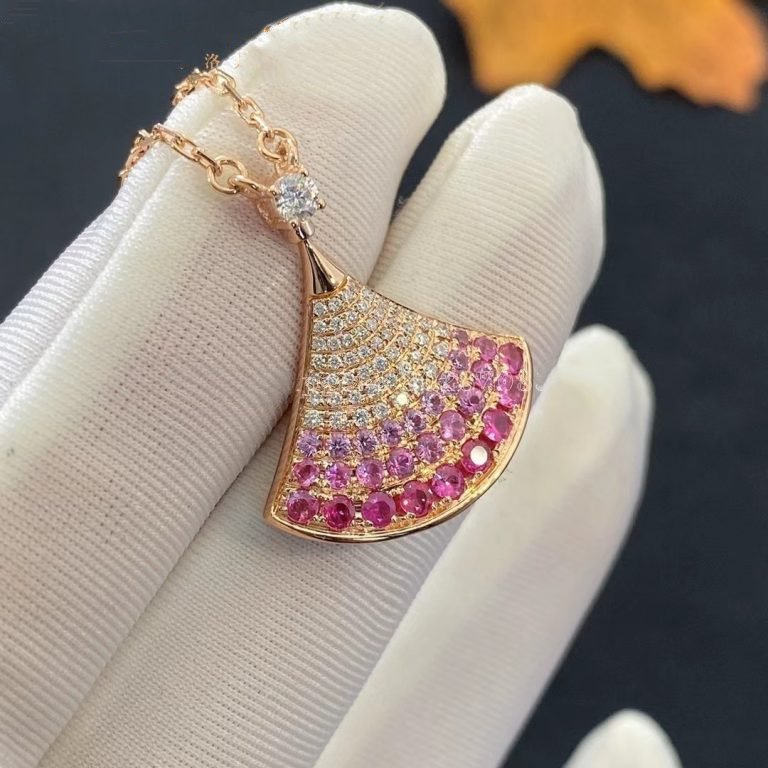 [✨ROSE✨]DREAM NECKLACE PINK GOLD PINK DIAMOND