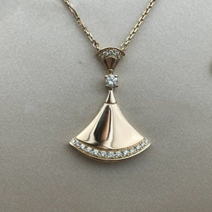 [✨ROSE✨]DREAM NECKLACE PINK GOLD DIAMOND