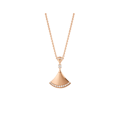 [✨ROSE✨]DREAM NECKLACE PINK GOLD DIAMOND
