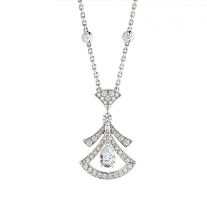 [✨ROSE✨]DREAM NECKLACE WHITE DIAMOND SILVER