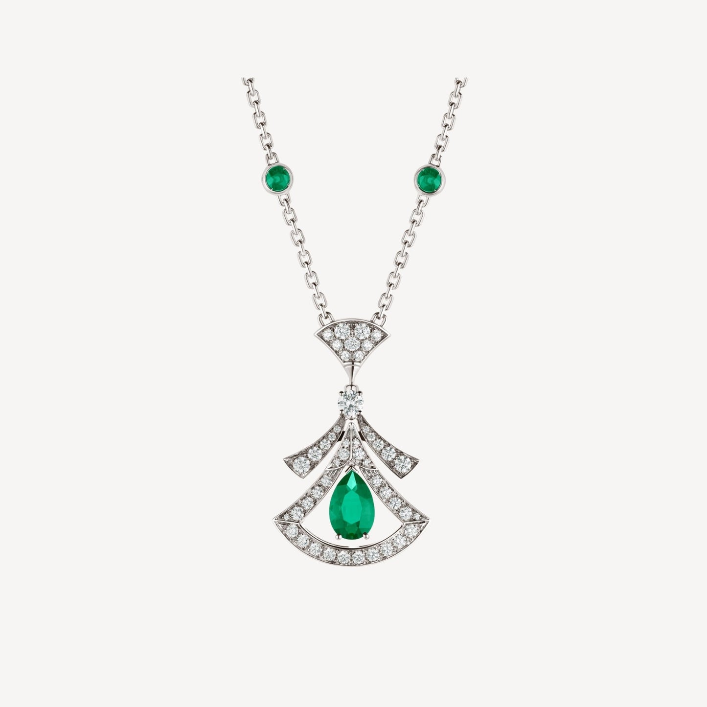 [✨ROSE✨]DREAM NECKLACE MALACHITE DIAMOND SILVER