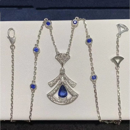 [✨ROSE✨]DREAM NECKLACE AGATE DIAMOND SILVER