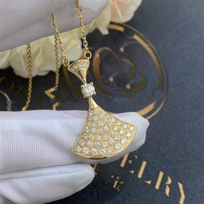 [✨ROSE✨]DREAM NECKLACE GOLD FULL DIAMOND