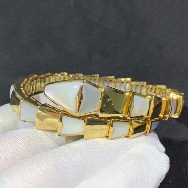 [✨ROSE✨]SERPENTI BRACELET MOP GOLD