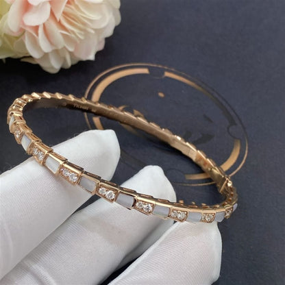 [✨ROSE✨]SERPENTI BRACELET PINK GOLD MOP DIAMOND