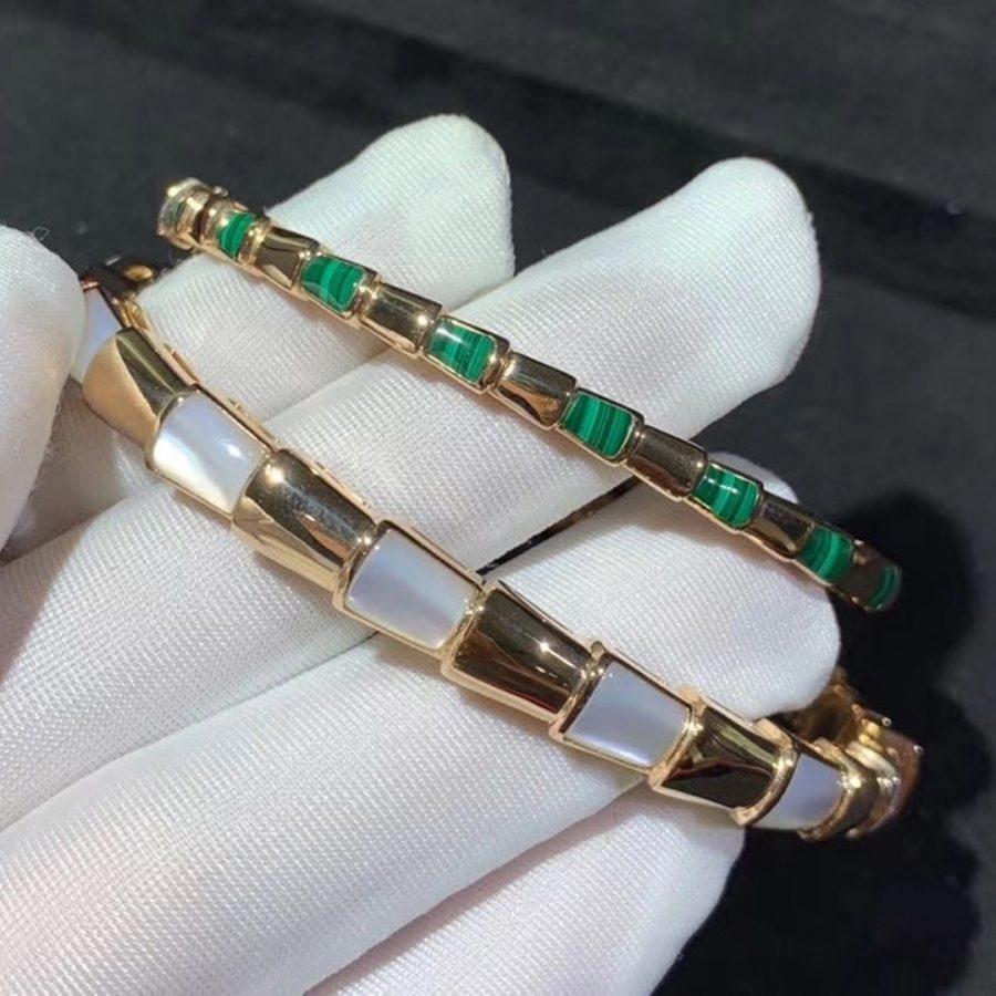 [✨ROSE✨]SERPENTI BRACELET PINK GOLD MOP