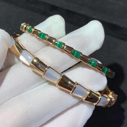[✨ROSE✨]SERPENTI BRACELET PINK GOLD MOP