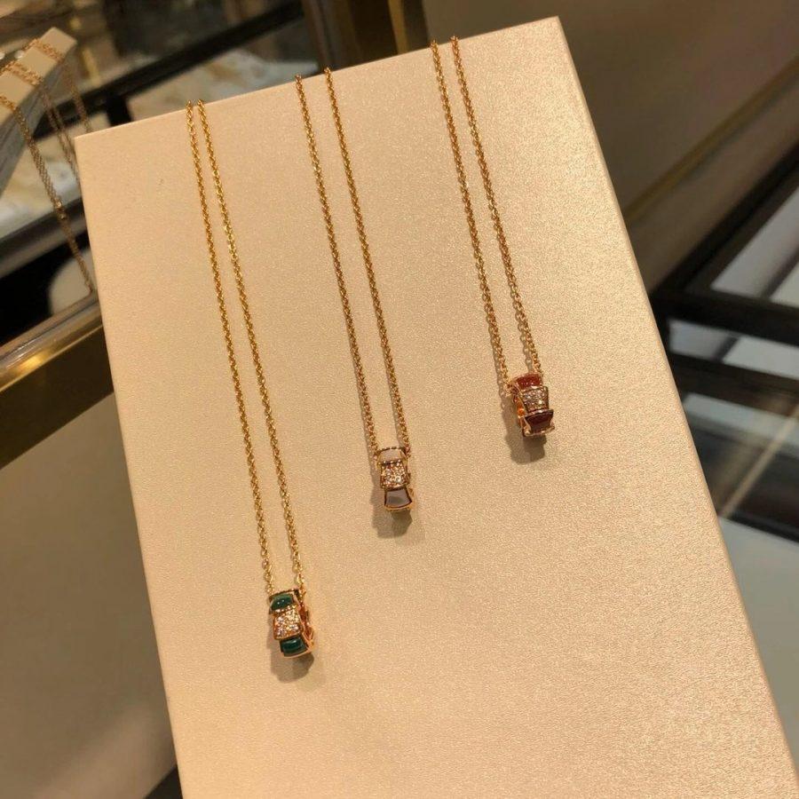[✨ROSE✨]SERPENTI PEDANT DIAMOND NECKLACE