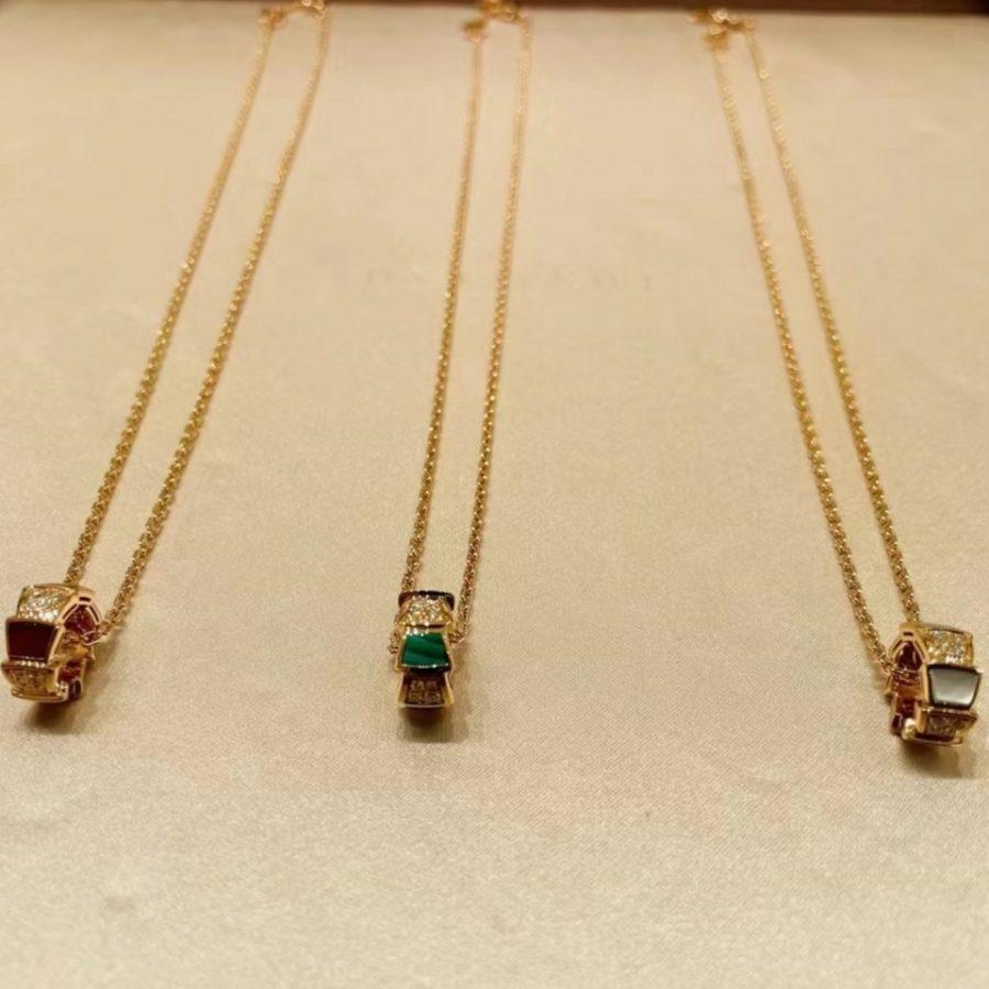 [✨ROSE✨]SERPENTI PEDANT DIAMOND NECKLACE