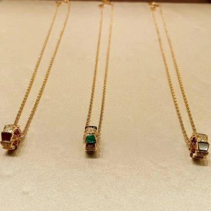 [✨ROSE✨]SERPENTI PEDANT DIAMOND NECKLACE