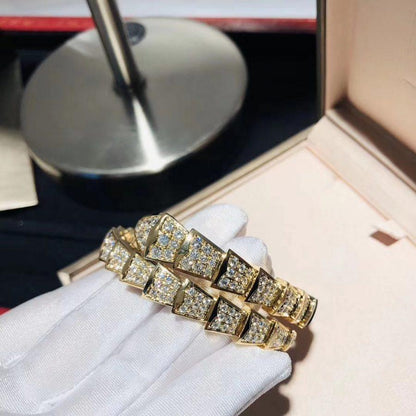 [✨ROSE✨]SERPENTI BRACELET 8MM GOLD DIAMOND