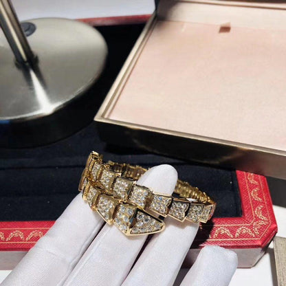 [✨ROSE✨]SERPENTI BRACELET 8MM GOLD DIAMOND