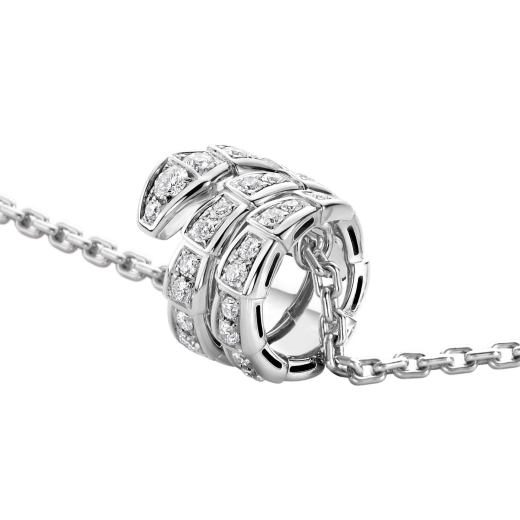 [✨ROSE✨]SERPENTI  NECKLACE DOUBLE RING DIAMOND