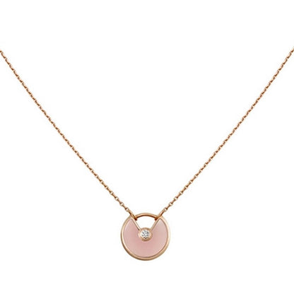 [✨ROSE✨]AMULETTE ROSE GOLD PINK MOP NECKLACE
