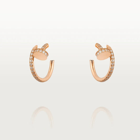 [✨ROSE✨]JUSTE EARRINGS 12.75MM PINK GOLD DIAMOND